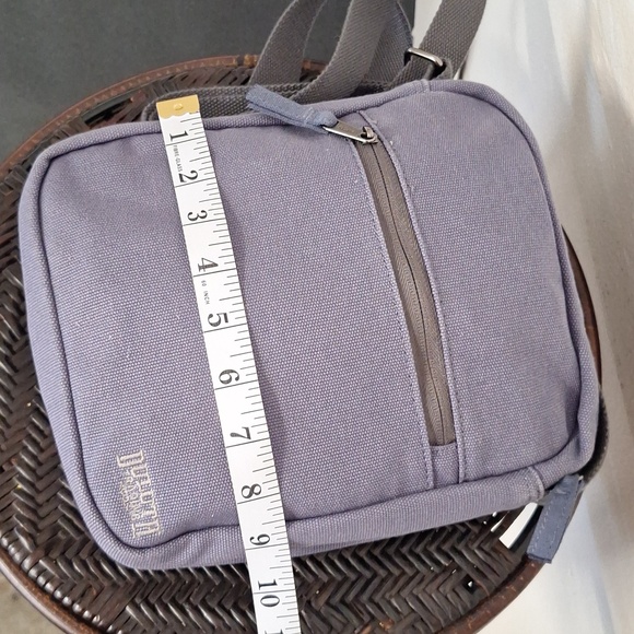 Duluth Trading Co Indigo Canvas Messenger Crossbody Bag - Picture 7 of 10